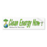 Clean Energy Now! Bumper Sticker