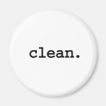 clean. fridge magnet