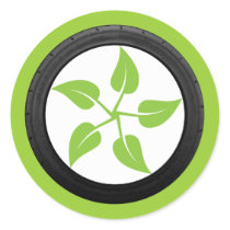 Clean Green Power Round Sticker