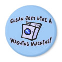 Clean Like A Washing Machine magnets