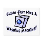 Clean Like A Washing Machine Postcards