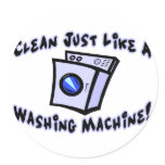Clean Like A Washing Machine Sticker