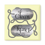 Clean N Dirty Dog Tags 4 (Dishwasher Magnet)