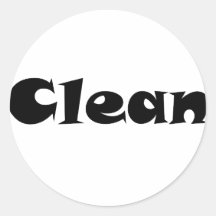 Clean Round Sticker