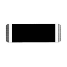 Clean Silver Metallic Edge Border Return Address Labels