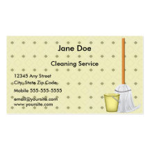 Clean Up Business Card