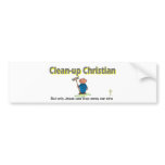 Clean-up Christian janitor design