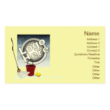 Cleaning - Business Business Card Template