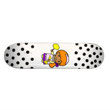 Cleaning Girl Skate Boards