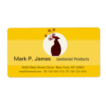 Cleaning Janitorial Products Company Bottle Design Personalized Shipping Labels