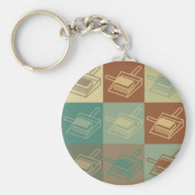 Cleaning Pop Art Keychain
