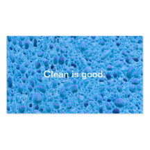 Cleaning service house cleaners maids fun sponge business cards