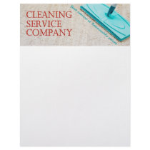 Cleaning service letterhead design