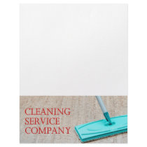 Cleaning service letterhead design