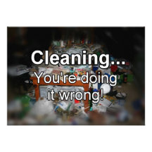 Cleaning You're Doing it Wrong! Custom Invitations