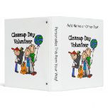 Cleanup Day Volunteer T-shirts and Gifts 3 Ring Binder