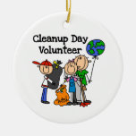Cleanup Day Volunteer T-shirts and Gifts Ornament