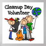 Cleanup Day Volunteer T-shirts and Gifts Print