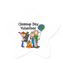 Cleanup Day Volunteer T-shirts and Gifts Sticker
