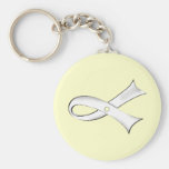 Clear Ribbon Keychain