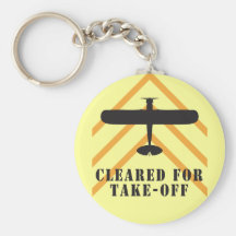 Cleared For Take Off Key Chains