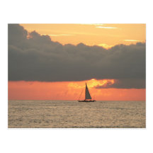 Clearwater Beach Sunset Postcard