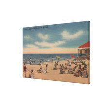 Clearwater, Florida - View of Clearwater Beach Canvas Print
