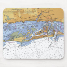 Clearwater Harbour Nautical Chart Mouse Pad