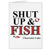 clearwater lake shut greeting card