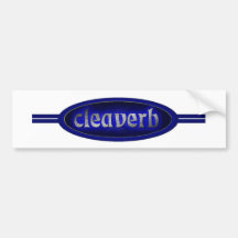 cleaverb stripes bumper stickers