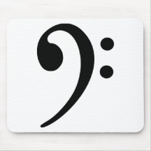 Clef basse tapis de souris