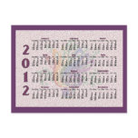 Clef Bouquet 2012 Calendar Postcards