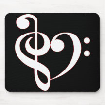 Clef Heart Mousepad