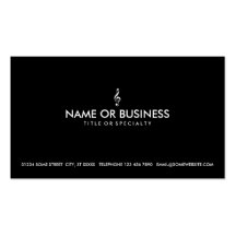 clef triple simple carte de visite