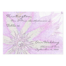 Clematis Table Place Cards Business Cards