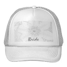 ClematisPostcard3b, Bride Trucker Hats