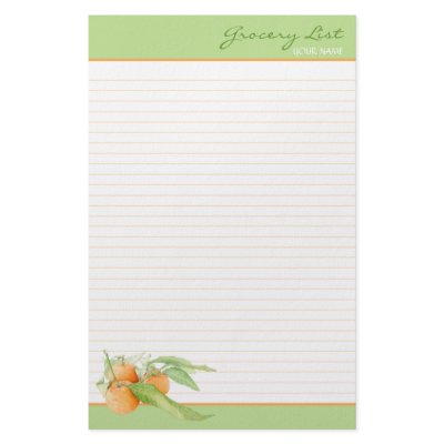 Clementine Oranges Lined To Do List by floatinglemons