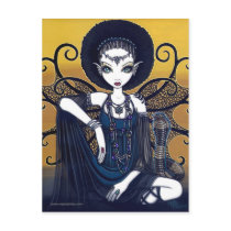 "Cleo" Postcard Egyptian Cobra Feary Goddess