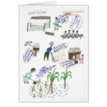 Cleophus' Sanitation Plan Greeting Card