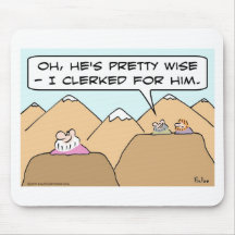 clerked for wise guru buddhism mouse pads