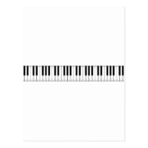Clés de clavier/piano : cartes postales
