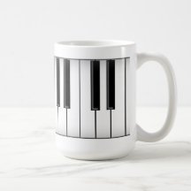 Clés de clavier/piano : tasse