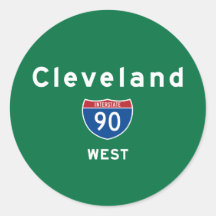Cleveland 90 round sticker
