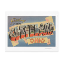 Cleveland, Ohio - Large Letter Scenes Post Cards