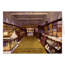 Cleveland Ohio Store Interior, Euclid Avenue Greeting Cards