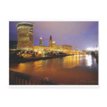 Cleveland Skyline at Night Post Cards