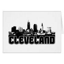 Cleveland Skyline Greeting Cards