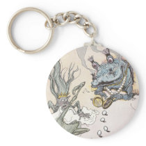Clever Quox Rolls Eggs at Nome King Keychain