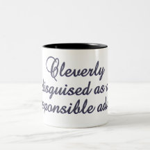 Cleverly Disguised mug - choose style & colour