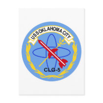 CLG-5 USS OKLAHOMA CITY Guided Missile Light Cruis Postcard